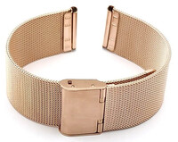 Pulsera de acero Ricardo Barletta, oro rosa, milaneso