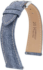 Correa natural Hirsch Fibre Plant L 04299082-2, azul, fibras naturales, longitud L, cierre rápido Edición Limitada