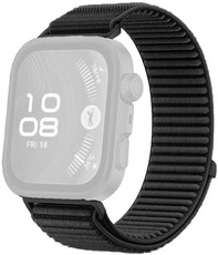 correa de nailon Ricardo Frabosa (para Huawei Watch Fit 3, 4, 4 Pro, 5, 5 Pro), Black