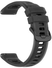 Correa de silicona Ricardo 20mm (pro Garmin Forerunner 570 (42mm) aj.), negro, Quick Release