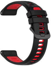 Correa de silicona Ricardo 22mm (para Garmin Forerunner 970 etc.), negro V2