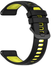 correa de silicona Ricardo Gressoney 22mm (para Garmin Forerunner 970), Black/Yellow