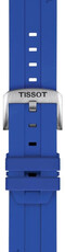 Correa de silicona Tissot T852.051.021 22mm, azul, Quick Release