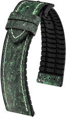 Correa de cuero Hirsch Stone L 0925044040-5, verde, longitud L, cierre rápido