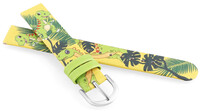 correa de cuero sintético JVD RJ7228.1 14mm, amarillo, infantil