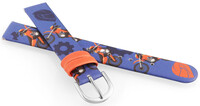 Correa de piel sintética JVD RJ7233.3 14mm, azul, infantil