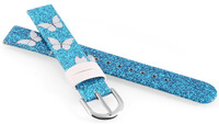 Correa de piel sintética JVD RJ7238.2 14mm, azul, infantil