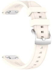 Correa de silicona Ricardo 18mm (pro Huawei Watch GT 6, 41mm), beige, QuickFit