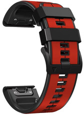 Correa de silicona Ricardo 26mm (pro Garmin Fenix 8/7X/6X (51mm), Tactix aj.), rojo V2, QuickFit
