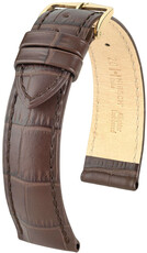 correa de cuero Hirsch Duke 01028110OE-1, marrón, piel de ternera, open end (para pasadores fijos), longitud M