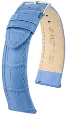 Correa de piel Hirsch Duke 01028183-2, azul, teletina, Quick Release