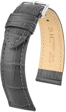 correa de cuero Hirsch Duke L 01028030NQ-2, gris, piel de becerro, longitud L