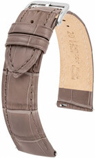correa de cuero Hirsch Duke L 01028037-2, marrón, piel de becerro, longitud L, Quick Release