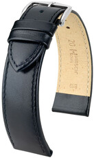 correa de cuero Hirsch Osiris L 03475050NQ-2, negro, piel de ternera, longitud L