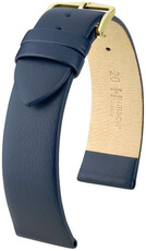 Correa de cuero Hirsch Toronto L 03702080NQ-1, azul, piel de becerro, longitud L