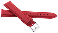 Correa de piel JVD R41307 18mm, rojo