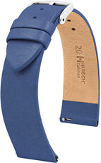 correa de cuero Hirsch Cashmere M 03902180-2, azul, piel de ternera, longitud M, Quick Release
