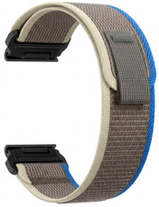 Correa de nailon Ricardo 22mm (pro Garmin Fenix 8/7/6 (47mm), Epix 2 aj.), gris V7, QuickFit