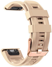 Silikonový řemínek Ricardo 20mm (pro Garmin Fenix 8/7S/6S (43mm), aj.), béžový, QuickFit