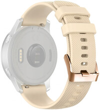 Correa de silicona Ricardo 20mm (pro Garmin Venu, Venu Sq, Venu Sq 2, Venu 2 plus aj.), beige, Quick Release