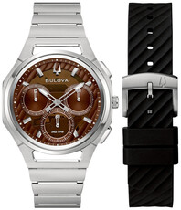 Bulova Curv Quartz 96K117 (+ correa de repuesto)