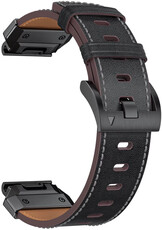 Correa de cuero Ricardo Sappada 22mm, Black, QuickFit