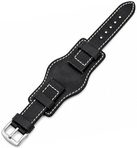 Correa de piel Ricardo Asti premium, Black, Quick Release