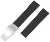 Correa de caucho Ricardo Caserta premium 21mm (pro Longines), Black