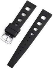 Correa de caucho Ricardo Riva premium 20mm, Black, Quick Release