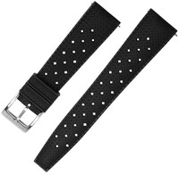 Correa de caucho Ricardo Terni premium 20mm, Black, Quick Release
