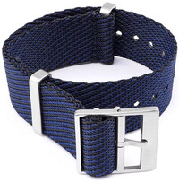 Correa textil Ricardo Mantova premium, Blue/Black, NATO