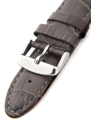 Correa de piel gris unisex HYP-01-GREY