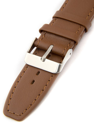 Correa de reloj unisex de cuero marrón W-309-G