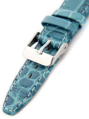Correa de piel azul de mujer para reloj W-309-J2