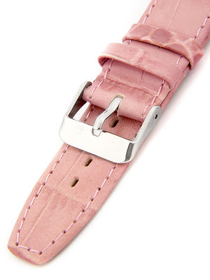 Correa de piel rosa de mujer para reloj W-309-K