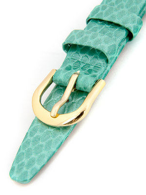 Correa de piel verde de mujer para reloj R1-GR4