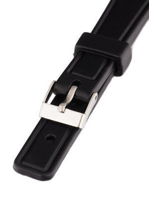 Correa unisex de plástico negro para reloj P018