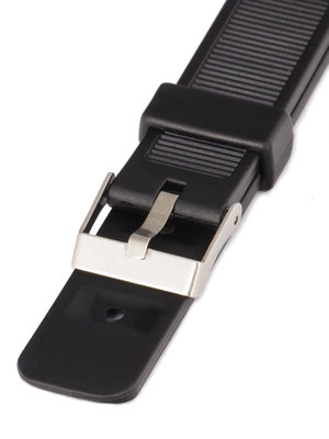 Correa unisex de plástico negro para reloj P038