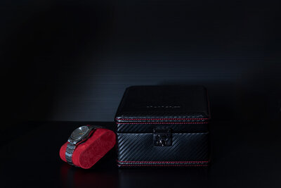 Caja para relojes Friedrich Lederwaren Carbon 32049-2
