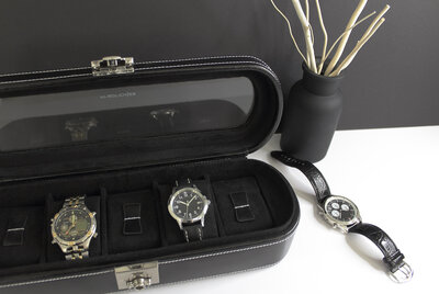 Caja para relojes Friedrich Lederwaren London 26106-2