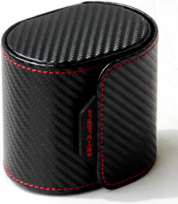 Funda para relojes Friedrich Lederwaren Carbon 32057-2