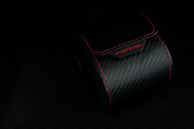 Funda para relojes Friedrich Lederwaren Carbon 32057-2