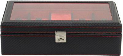 Estuche para relojes Friedrich Lederwaren Carbon 32059-2