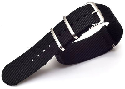 correa de nailon Ricardo Kronplatz, negro, NATO