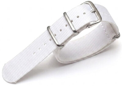 correa de nailon Ricardo Kronplatz, blanco, NATO