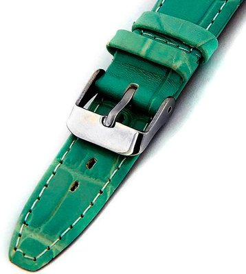 Correa unisex de cuero verde W-309-J5