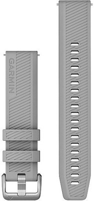 correa de silicona Garmin 20mm, Powder Grey, Quick Release, 010-12925-00