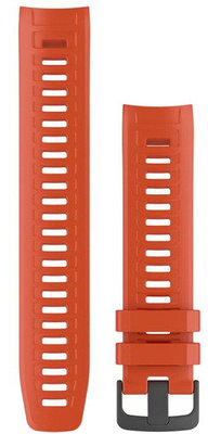 Correa Garmin Instinct, silicona, roja, hebilla negra