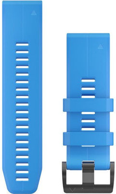 Correa Garmin QuickFit 26mm, silicona, azul, hebilla negra ( Fenix 7X/6X/5X, Tactix, etc.)