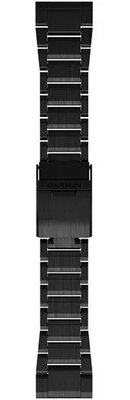 Brazalete metálico Garmin 26mm (para Garmin Fenix 8/7X/6X (51mm), Tactix, etc.), negro V2, QuickFit, 010-12580-00